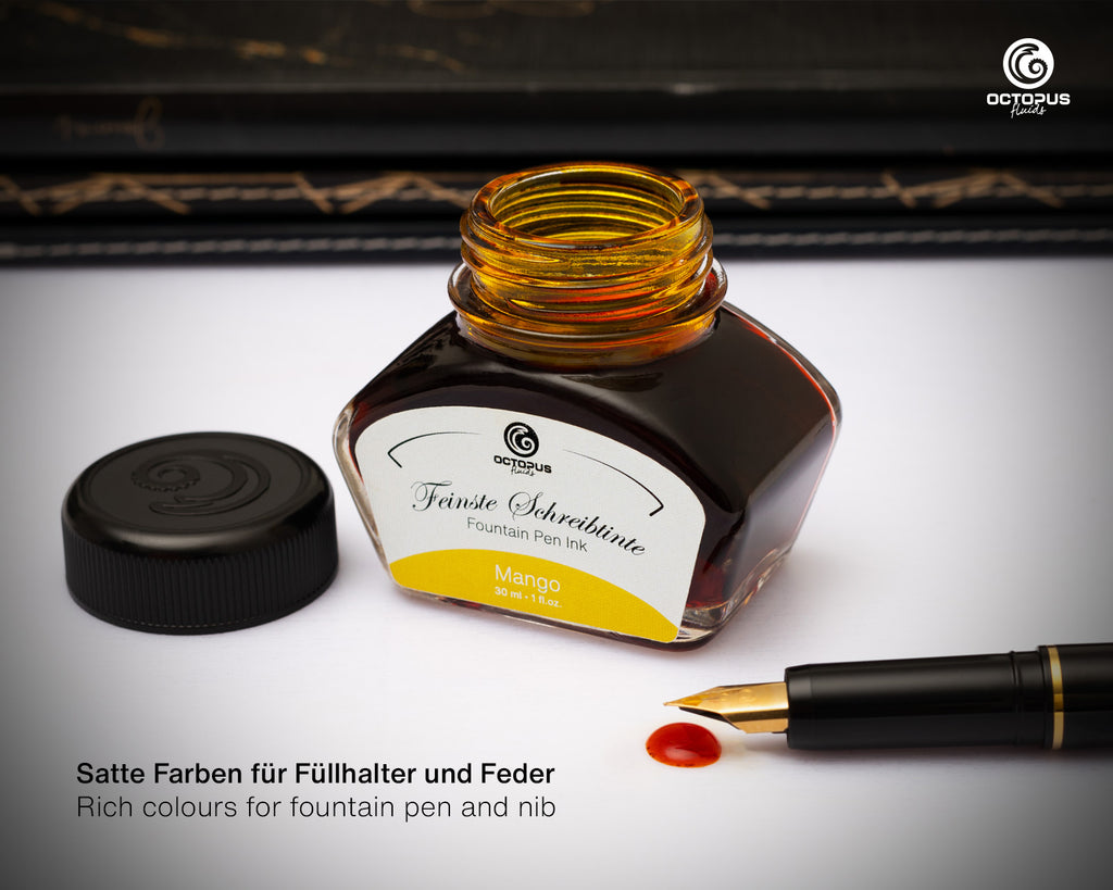 Encre Classique pour Stylo Plume Mango 30ml Octopus