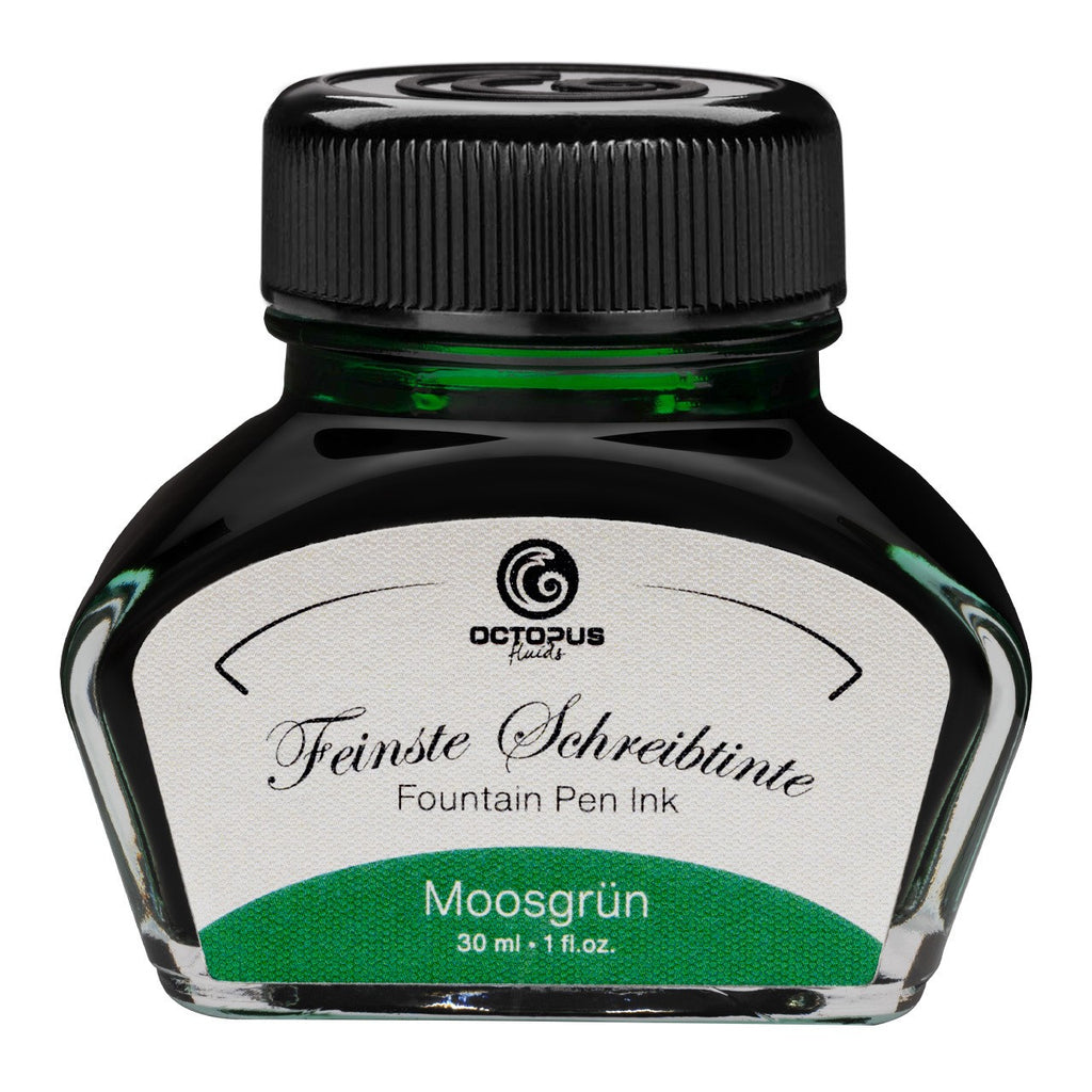 Encre Classique pour Stylo Plume Moss Green 30ml Octopus