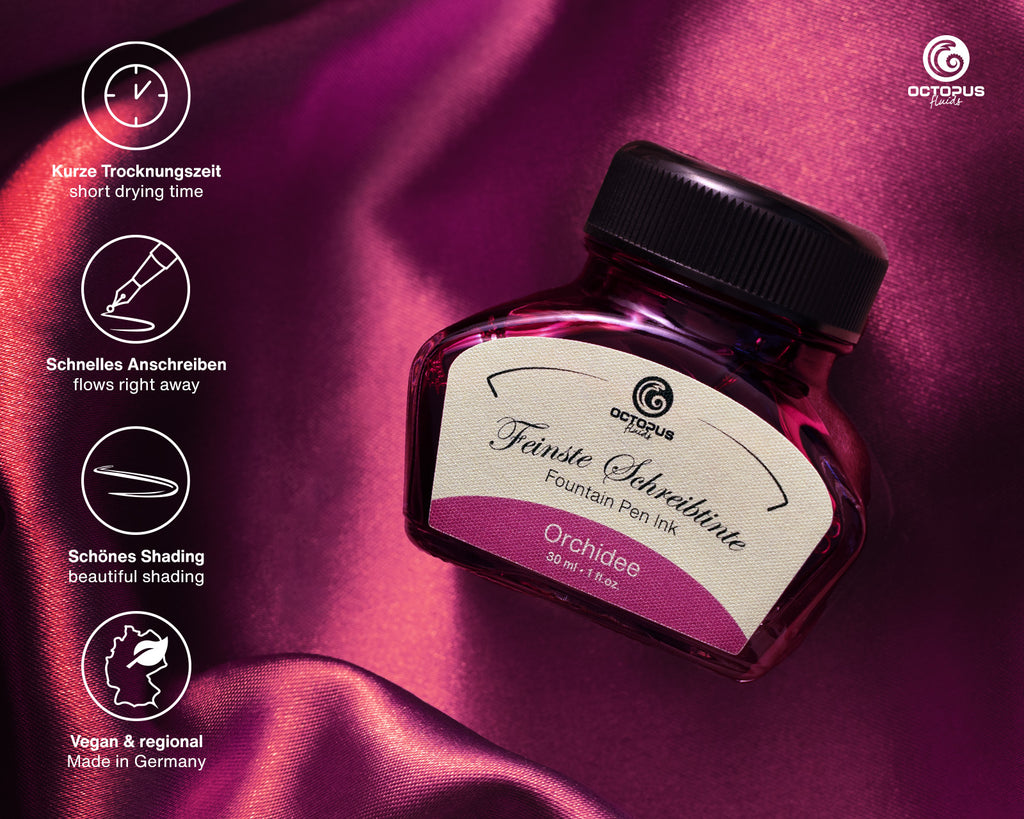 Encre Classique pour Stylo Plume Orchid 30ml Octopus