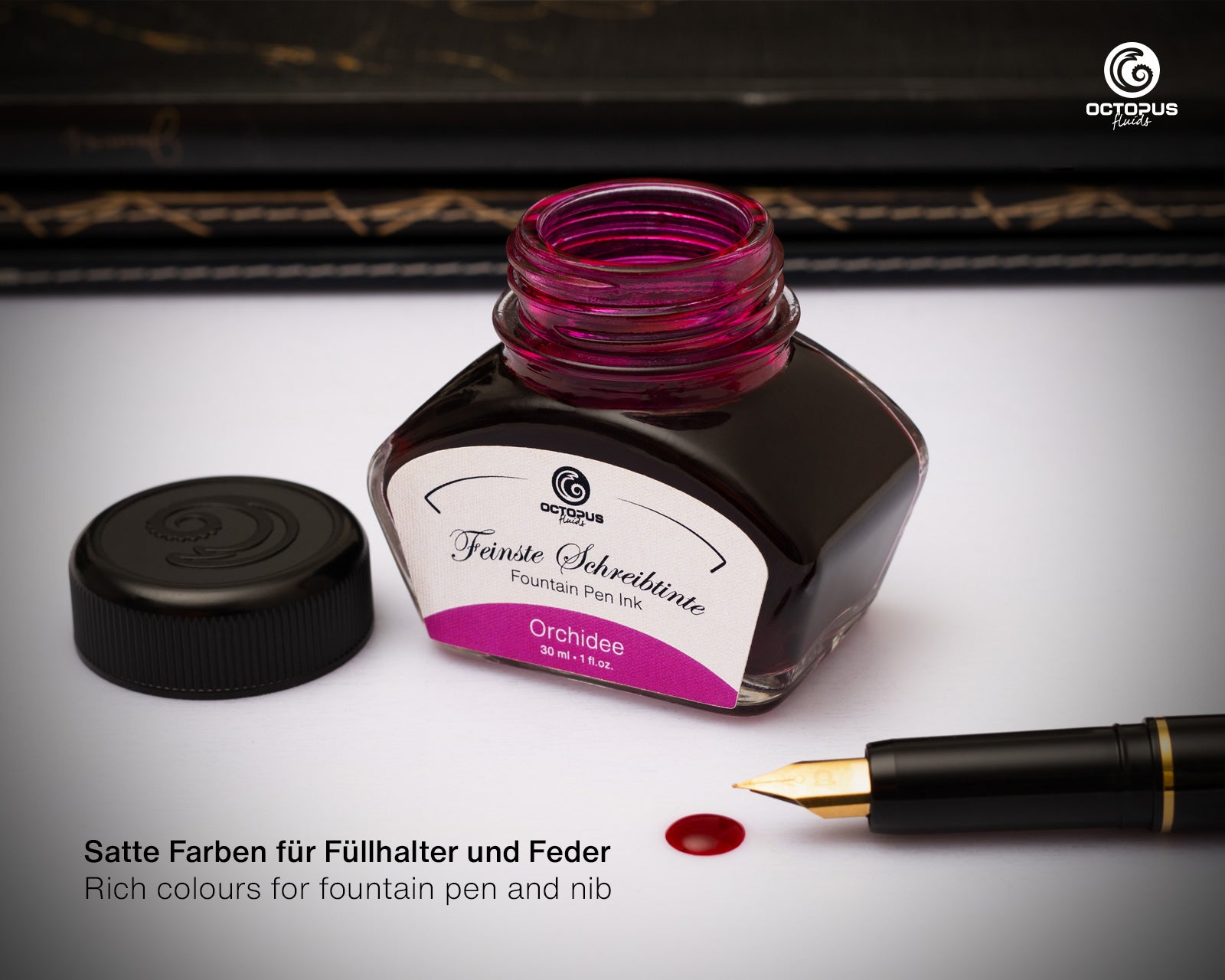 Encre Classique pour Stylo Plume Orchid 30ml Octopus