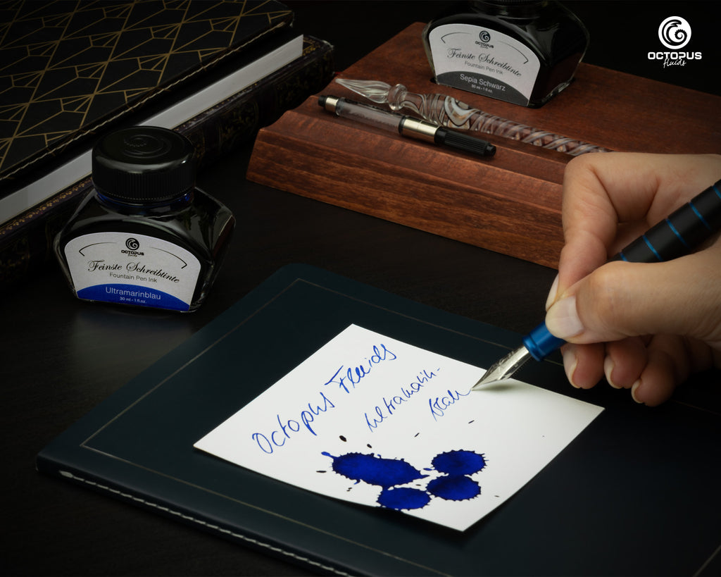 Encre Classique pour Stylo Plume Ultramarine Blue 30ml Octopus