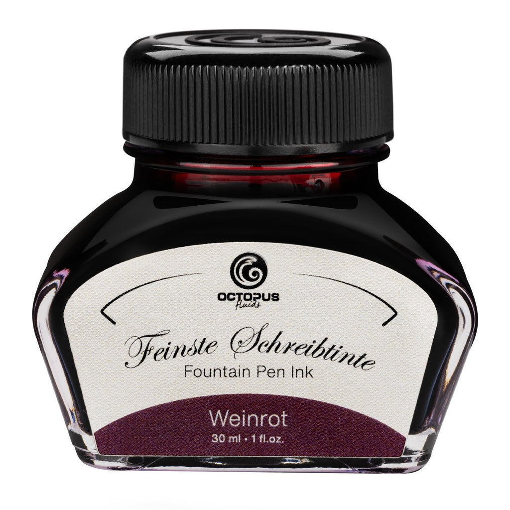 Encre Classique pour Stylo Plume Wine Red 30ml Octopus