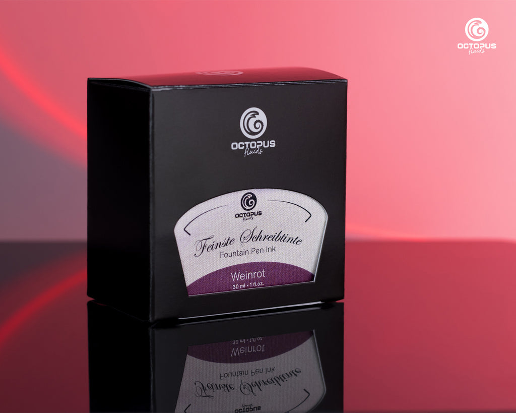Encre Classique pour Stylo Plume Wine Red 30ml Octopus