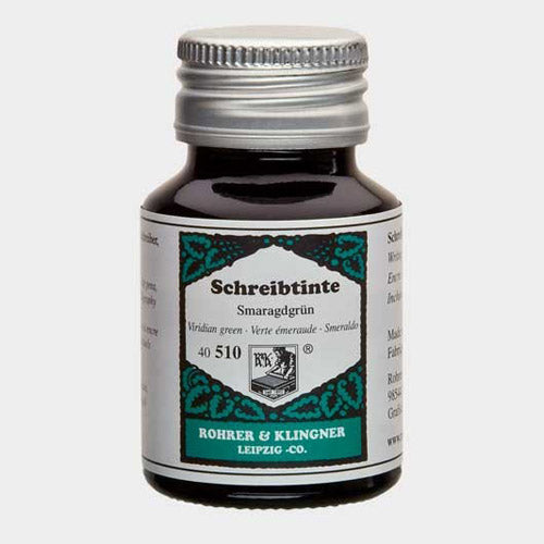 Encre d'Écriture Verte Émeraude 50ml Rohrer & Klingner