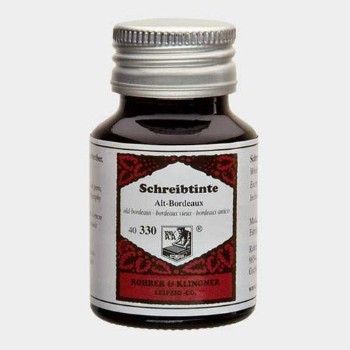 Encre d'Écriture Bordeaux Vieux 50ml Rohrer & Klingner
