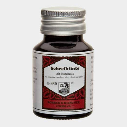 Encre d'Écriture Bordeaux Vieux 50ml Rohrer & Klingner