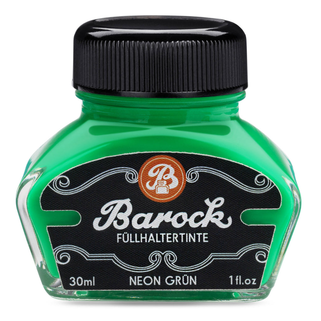 Encre Fluo pour Stylo Plume Barock Neon Vert 30ml Octopus