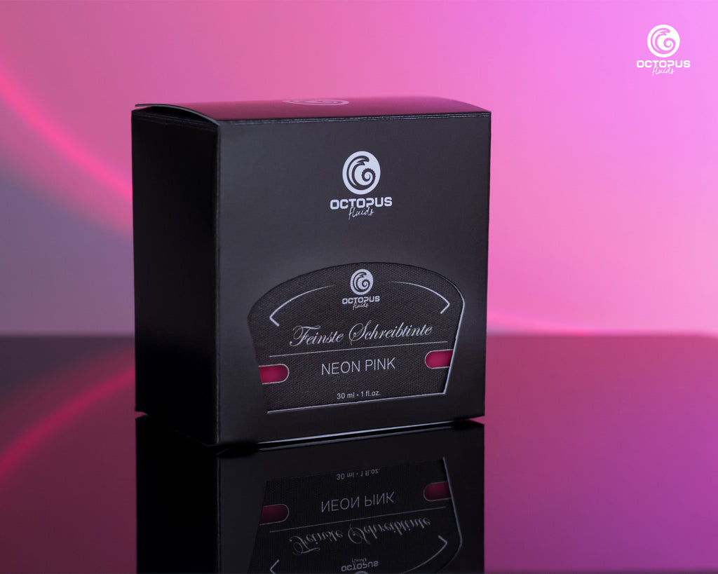 Encre Fluo pour Stylo Plume Neon Rose 30ml Octopus