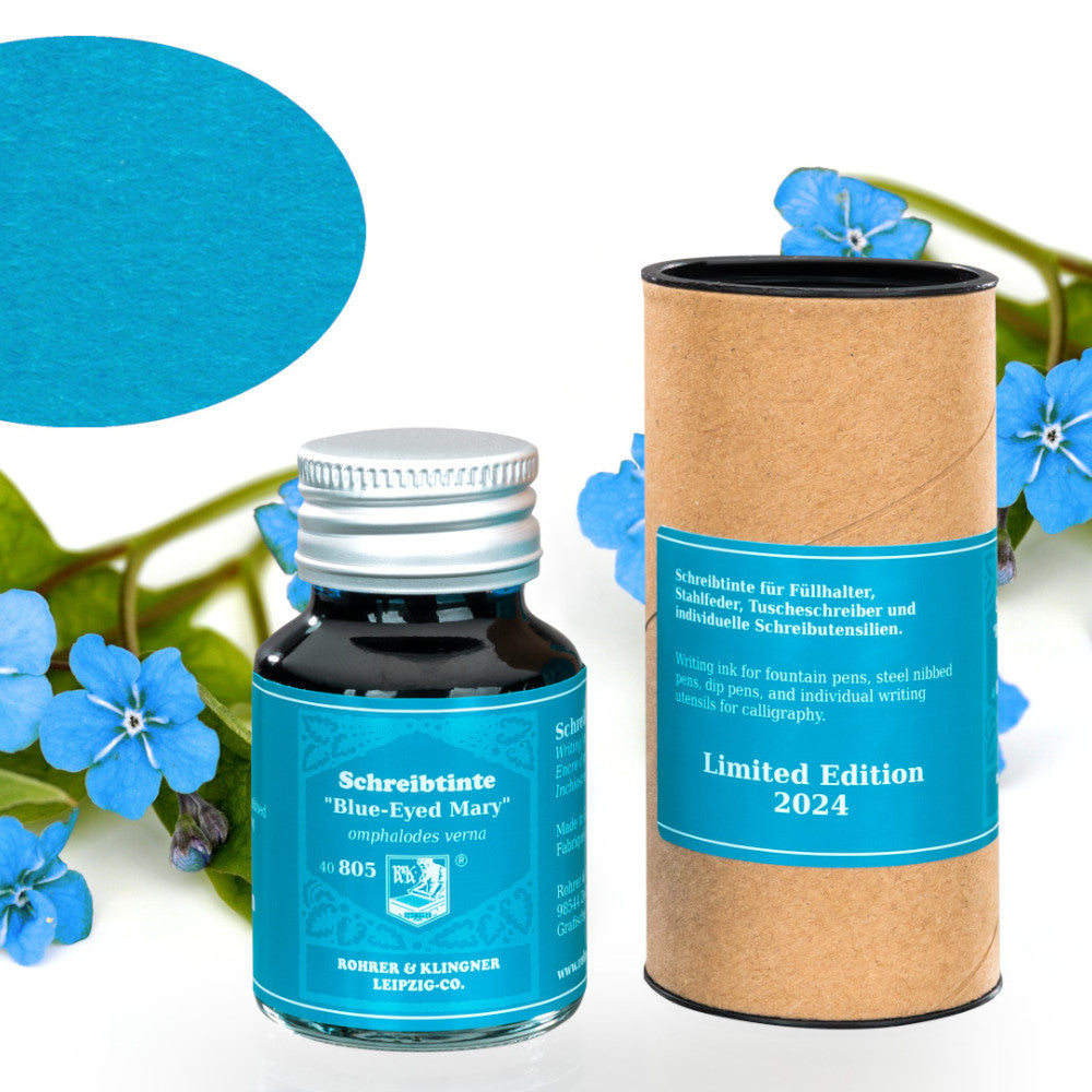 Encre Omphalodes Verna 50ml Édition Limitée 2024 Rohrer & Klingner