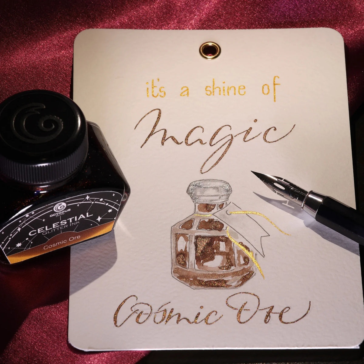 Encre Pailletée Comsic Ore 10ml Octopus