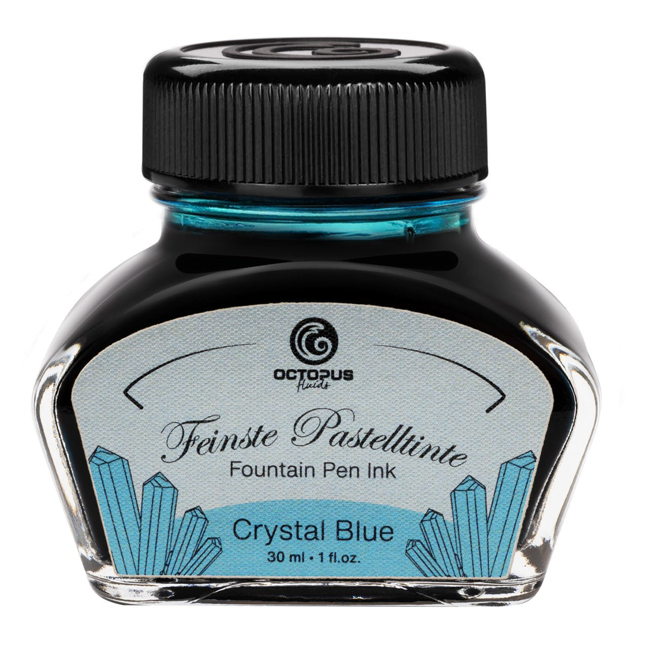 Encre Pastel pour Stylo Plume Crystal Blue 30ml Octopus