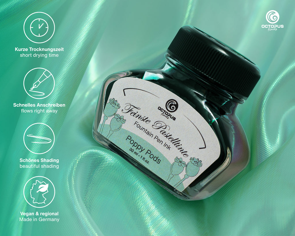 Encre Pastel pour Stylo Plume Poppy Pods 30ml Octopus