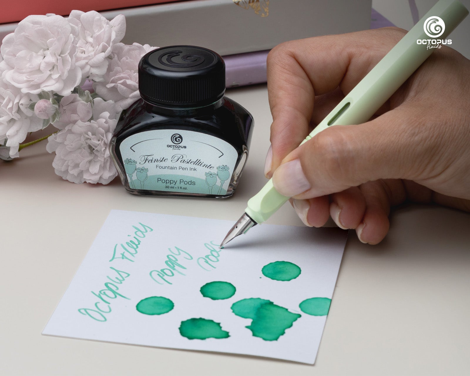 Encre Pastel pour Stylo Plume Poppy Pods 30ml Octopus