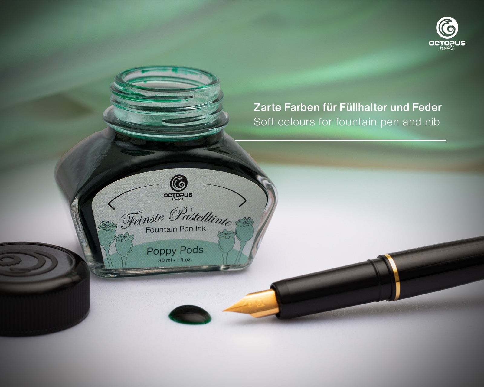 Encre Pastel pour Stylo Plume Poppy Pods 30ml Octopus