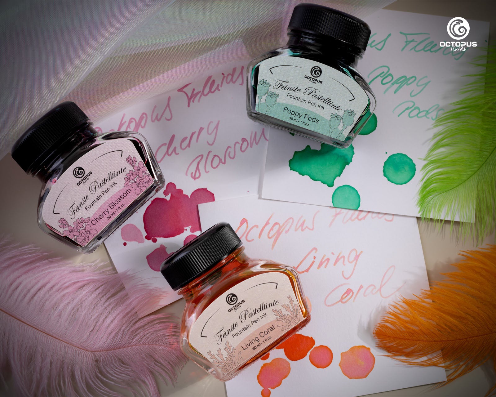 Encre Pastel pour Stylo Plume Poppy Pods 30ml Octopus