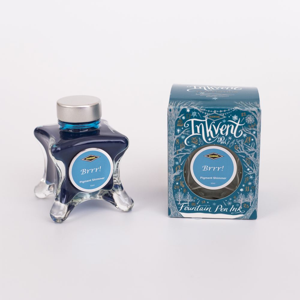 Encre Pigment Shimmer Brrr! Inkvent Teal Edition 50ml Diamine