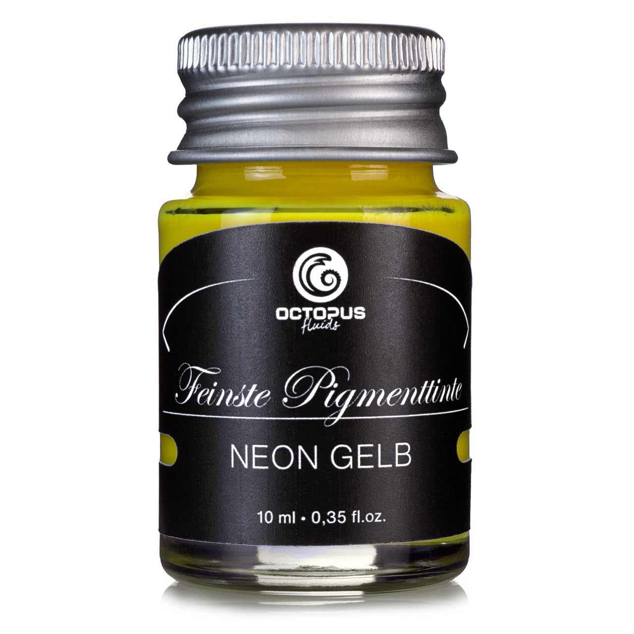 Encre Fluo pour Stylo Plume Neon Jaune 10ml Octopus