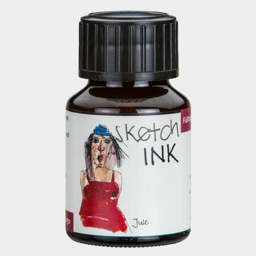 Encre pour Dessin Jule Bordeaux 50ml Rohrer & Klingner