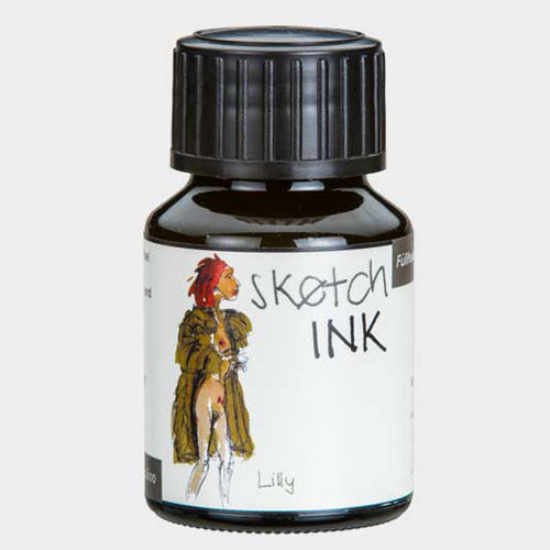 Encre pour Dessin Lilly Marron 50ml Rohrer & Klingner