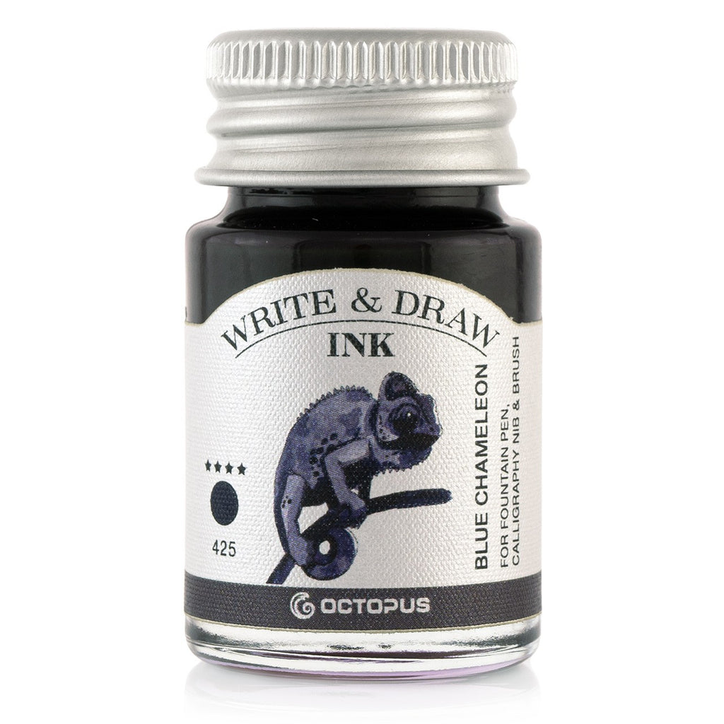 Encre pour Écrire et Dessiner Blue Chameleon 10ml Octopus