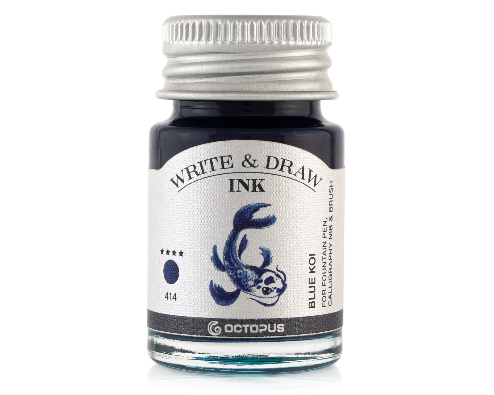 Encre pour Écrire et Dessiner Blue Koi 10ml Octopus