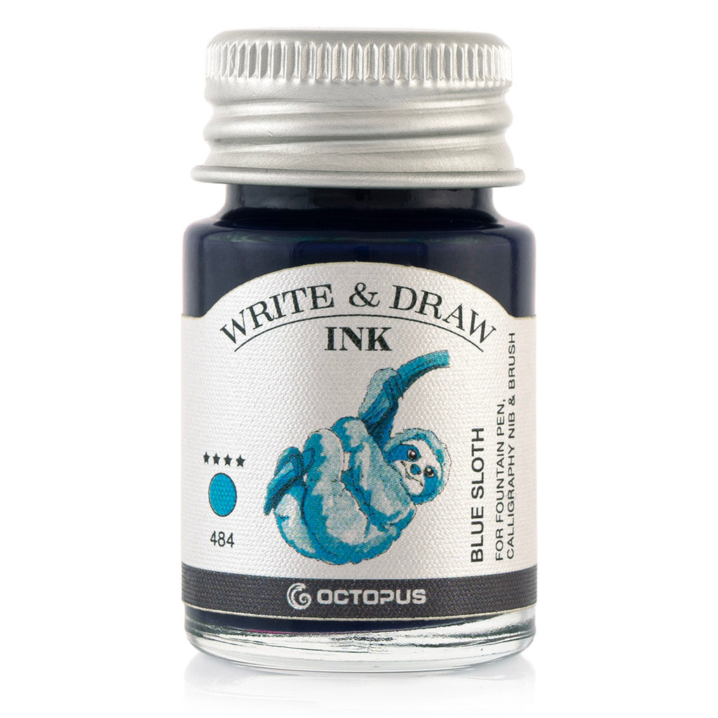 Encre pour Écrire et Dessiner Blue Sloth 10ml Octopus