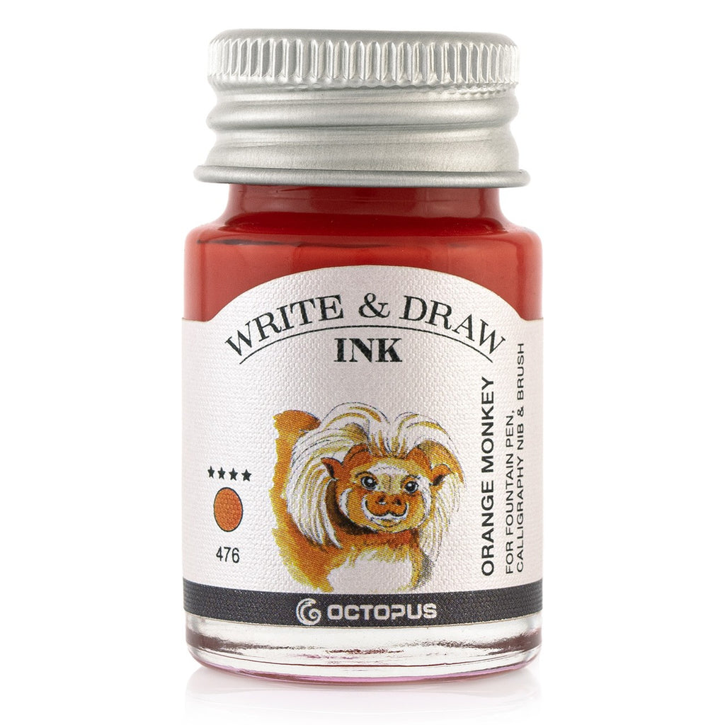 Encre pour Écrire et Dessiner Orange Monkey 10ml Octopus
