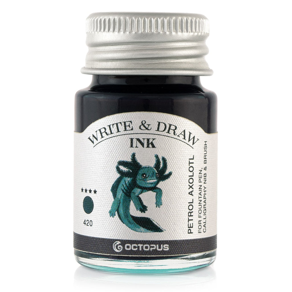 Encre pour Écrire et Dessiner Petrol Axolotl 10ml Octopus