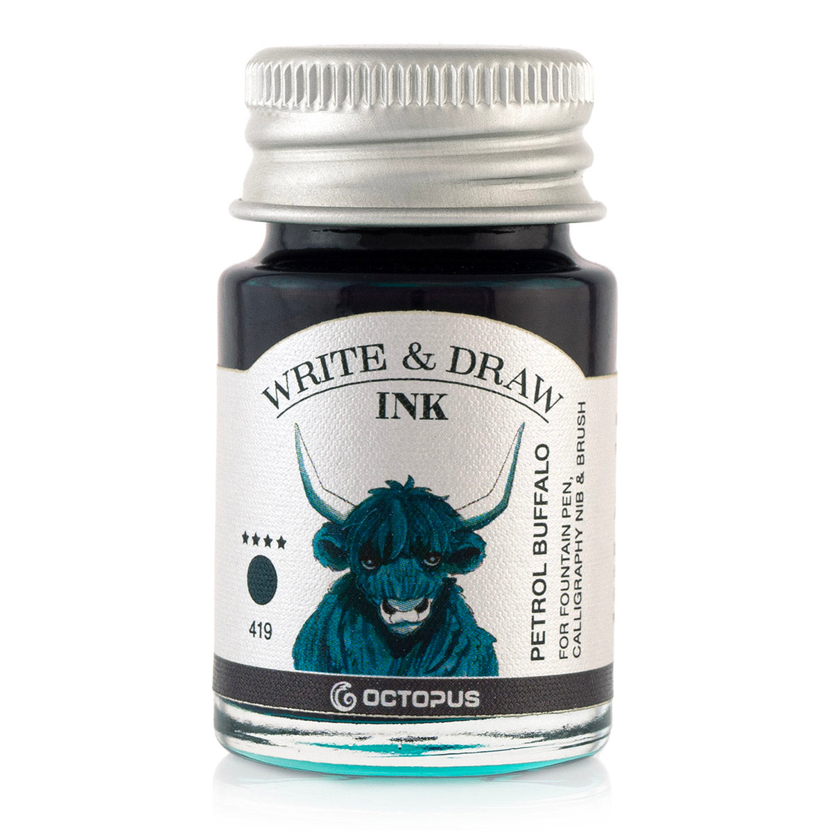 Encre pour Écrire et Dessiner Petrol Buffalo 10ml Octopus