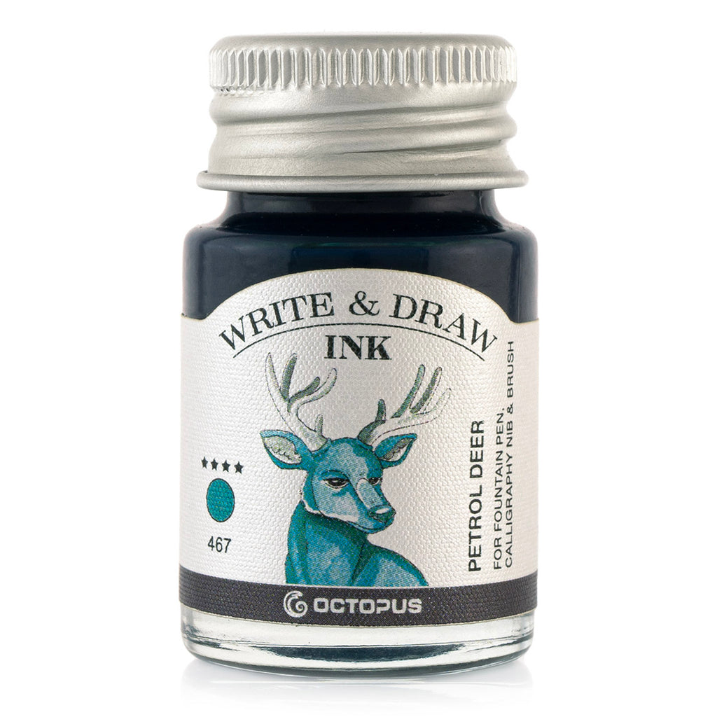 Encre pour Écrire et Dessiner Petrol Deer 10ml Octopus