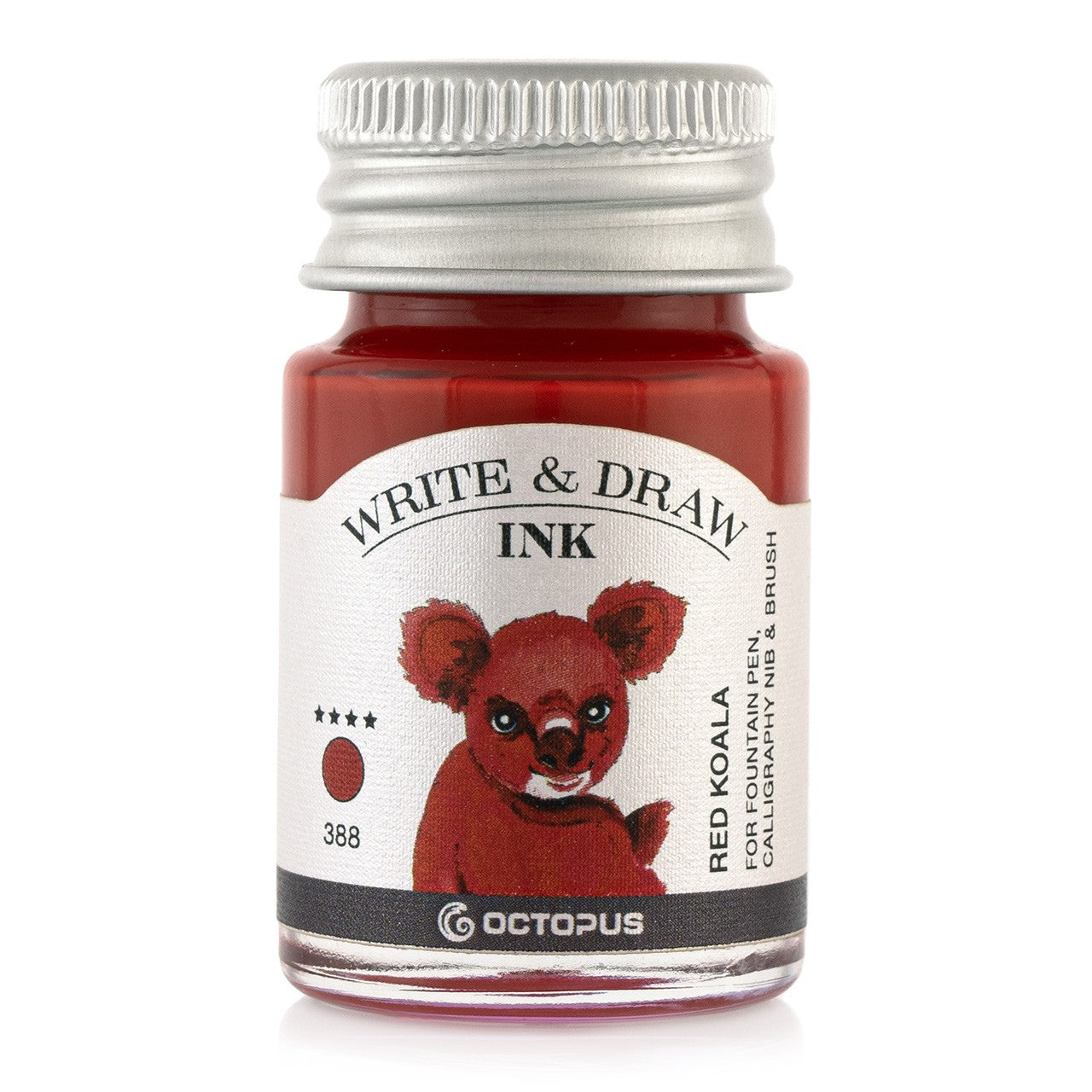 Encre pour Écrire et Dessiner Red Koala 10ml Octopus
