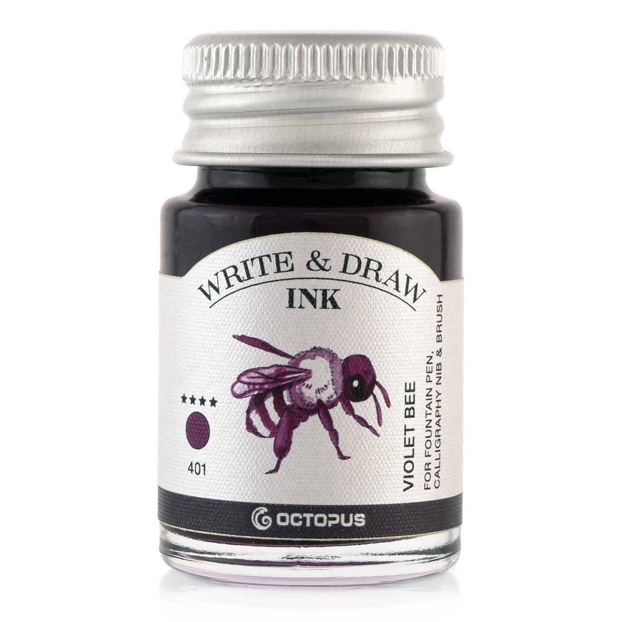 Encre pour Écrire et Dessiner Violet Bee 10ml Octopus