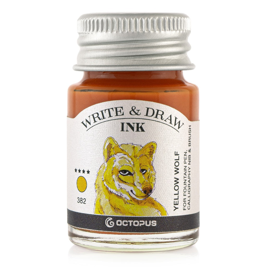Encre pour Écrire et Dessiner Yellow Wolf 10ml Octopus