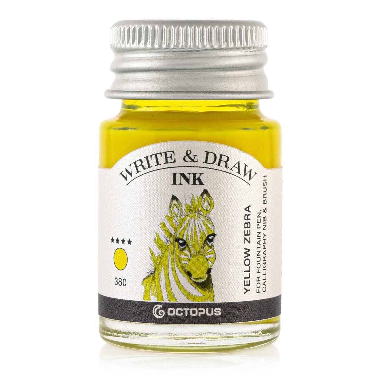 Encre pour Écrire et Dessiner Yellow Zebra 10ml Octopus