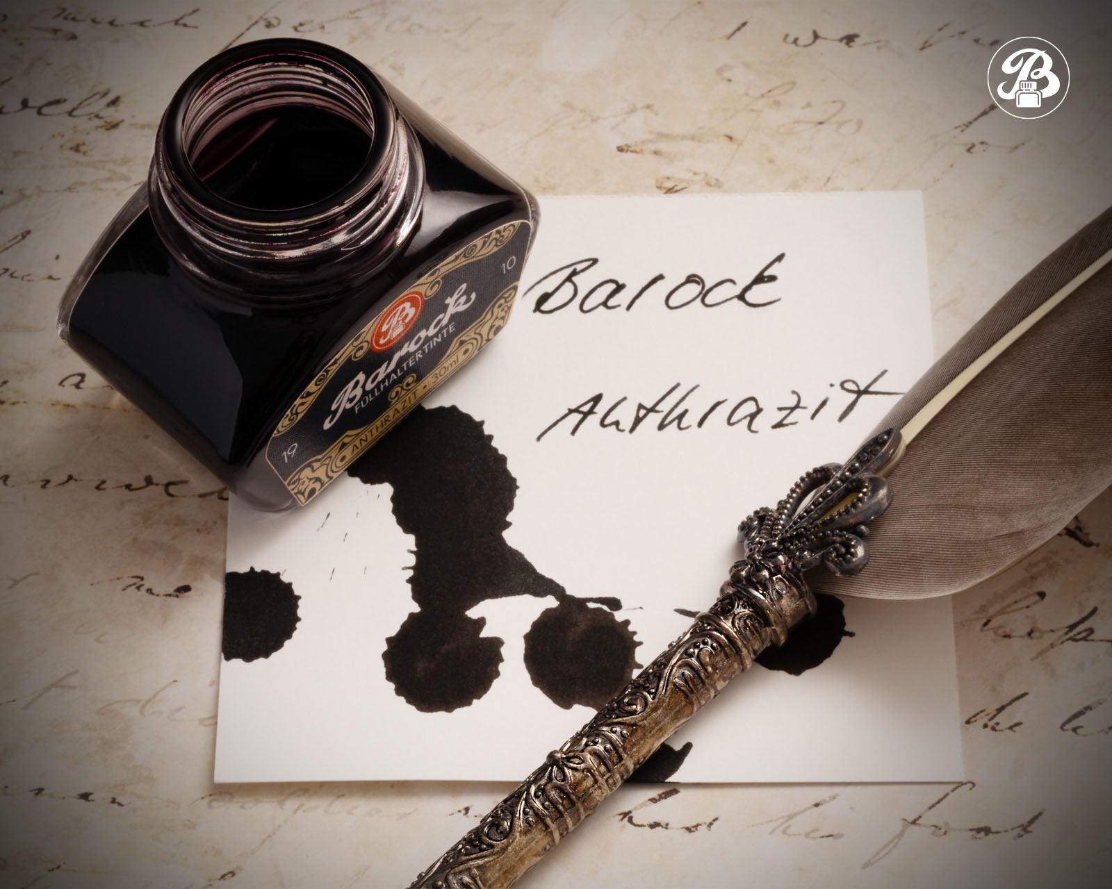Encre pour Stylo Plume Barock 1910 Anthrazit 30ml Octopus