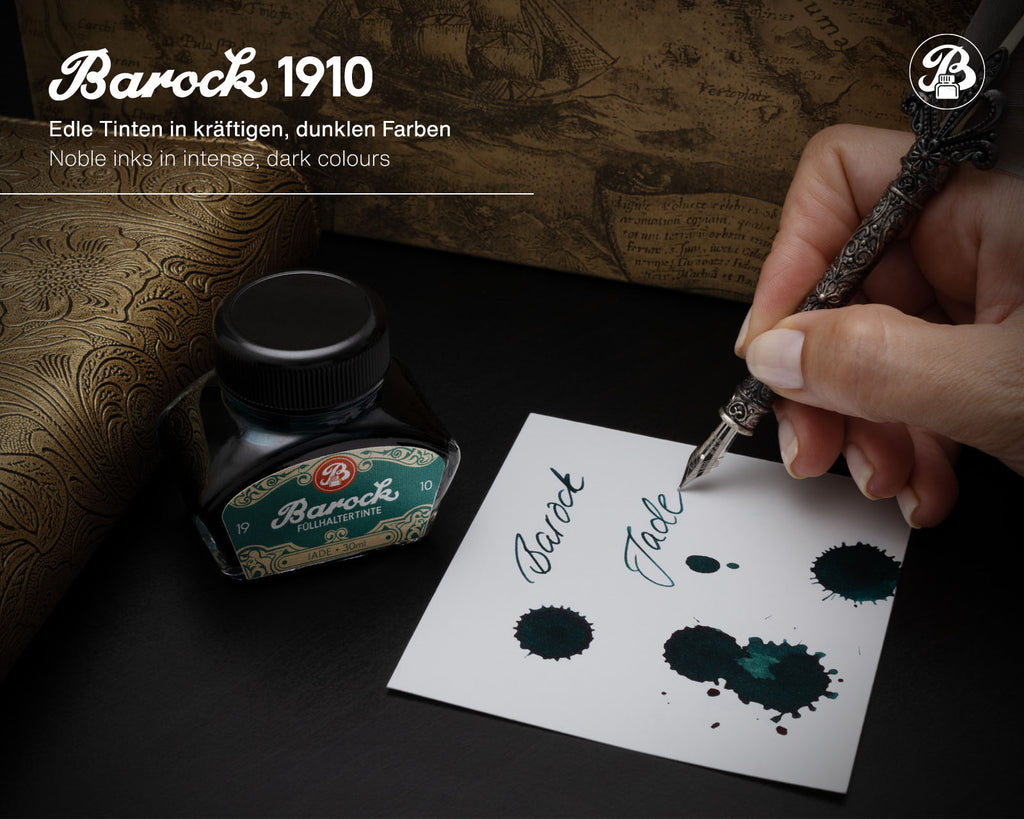 Encre pour Stylo Plume Barock 1910 Jade 30ml Octopus