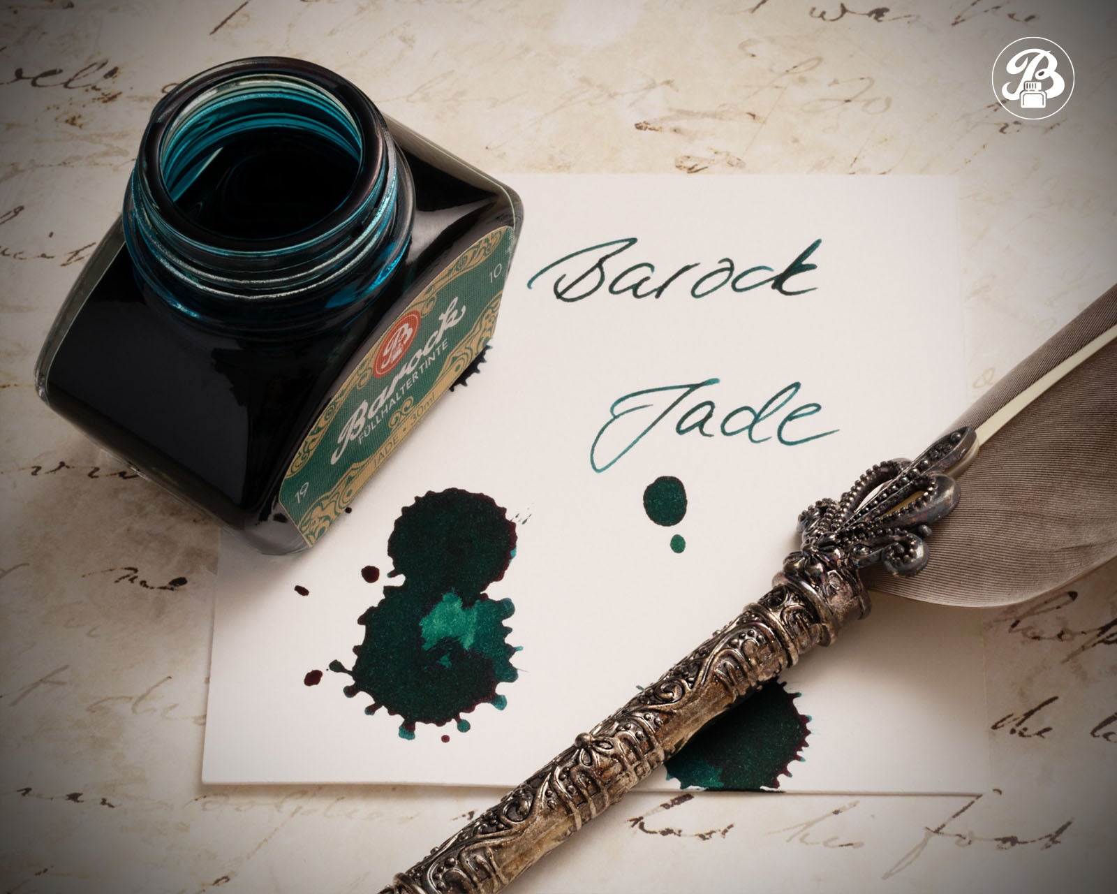 Encre pour Stylo Plume Barock 1910 Jade 30ml Octopus