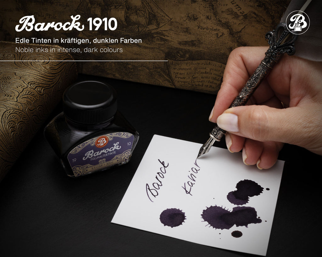 Encre pour Stylo Plume Barock 1910 Kaviar 30ml Octopus