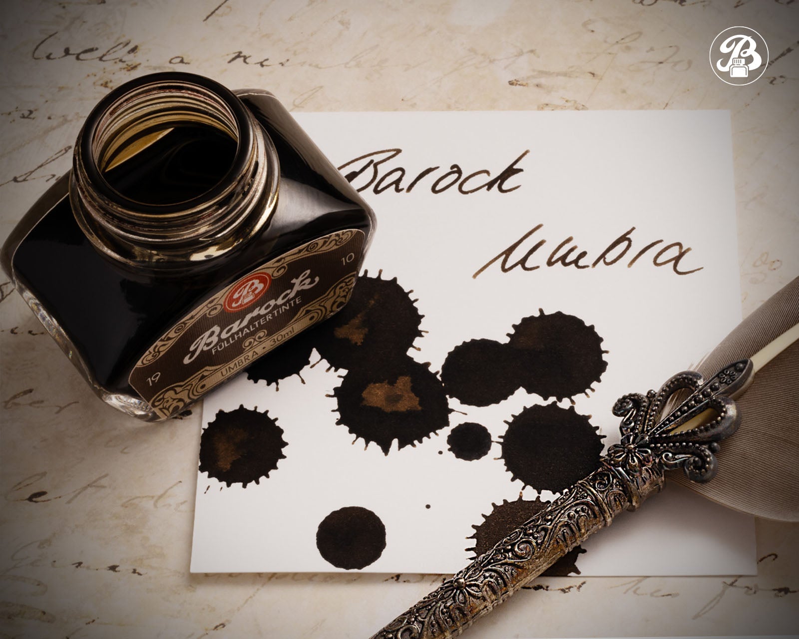 Encre pour Stylo Plume Barock 1910 Umbra 30ml Octopus