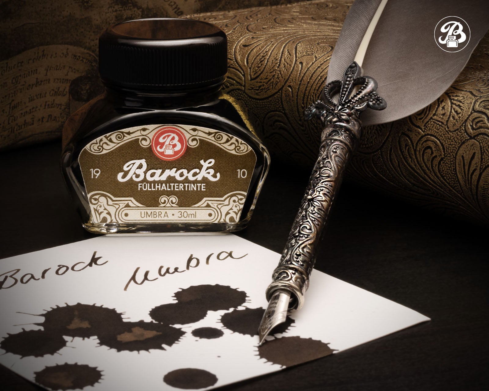 Encre pour Stylo Plume Barock 1910 Umbra 30ml Octopus