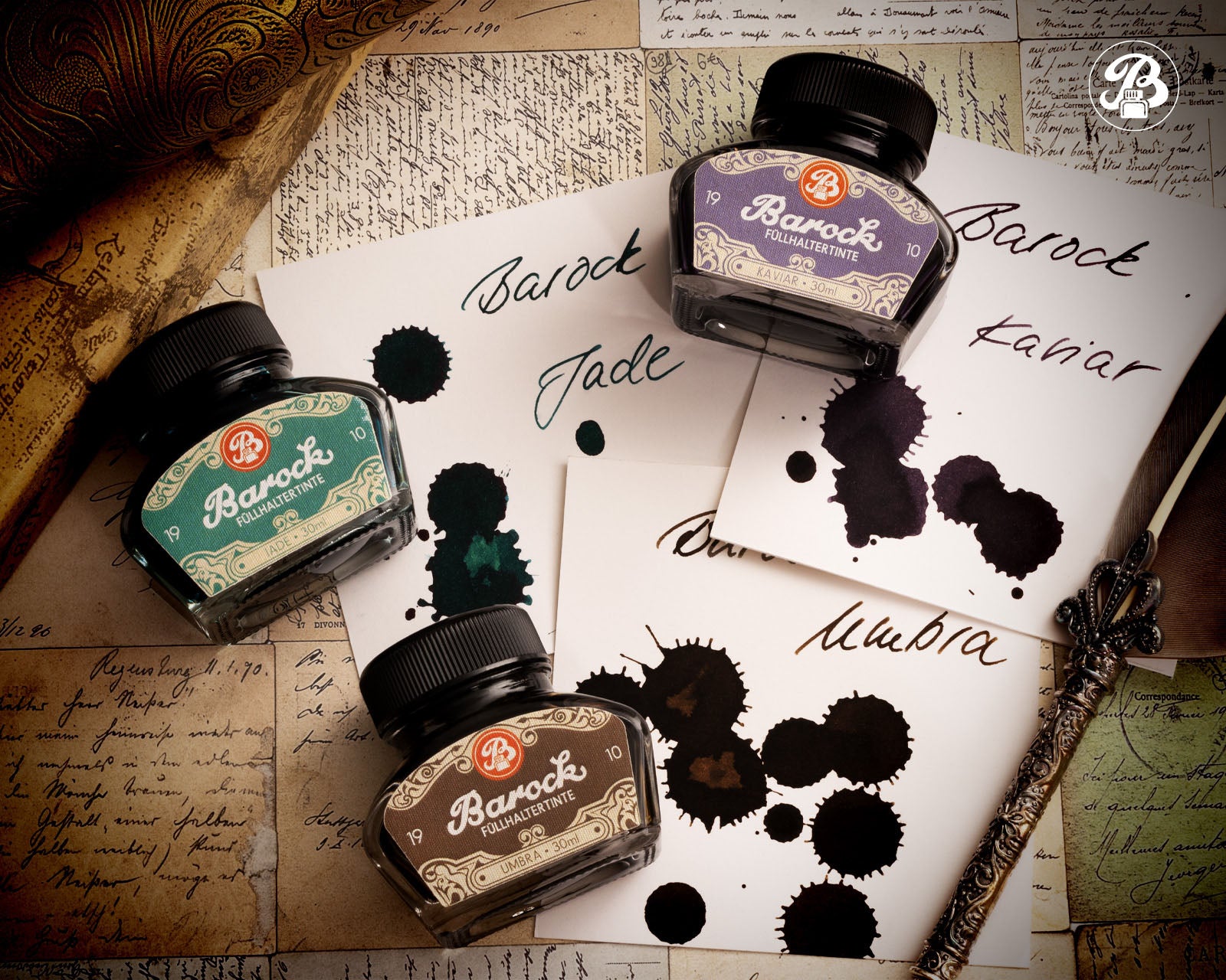 Encre pour Stylo Plume Barock 1910 Umbra 30ml Octopus