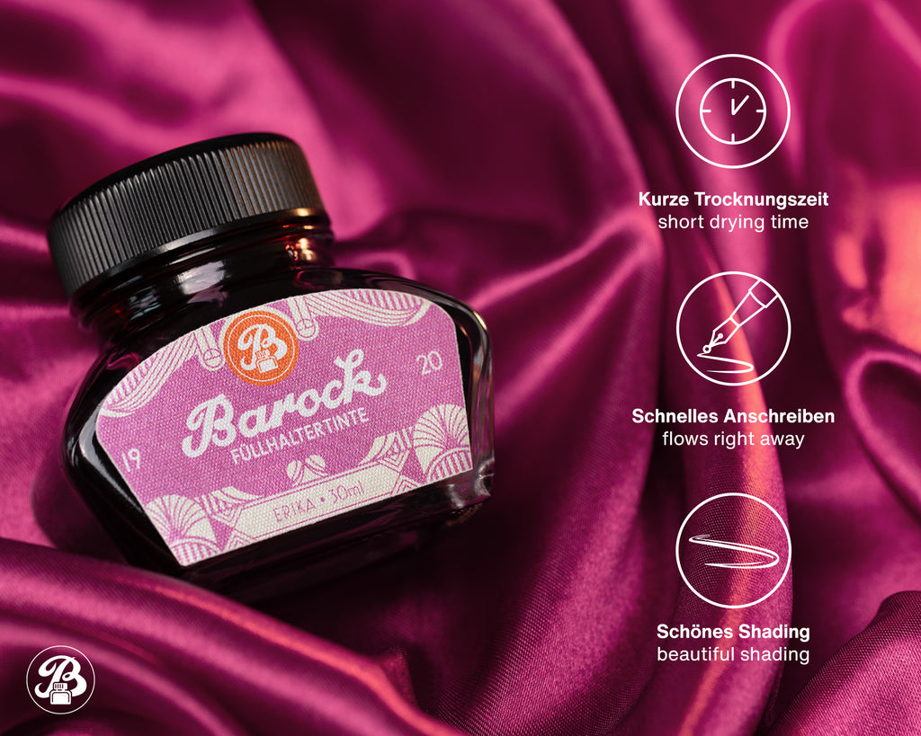 Encre pour Stylo Plume Barock 1920 Erika 30ml Octopus