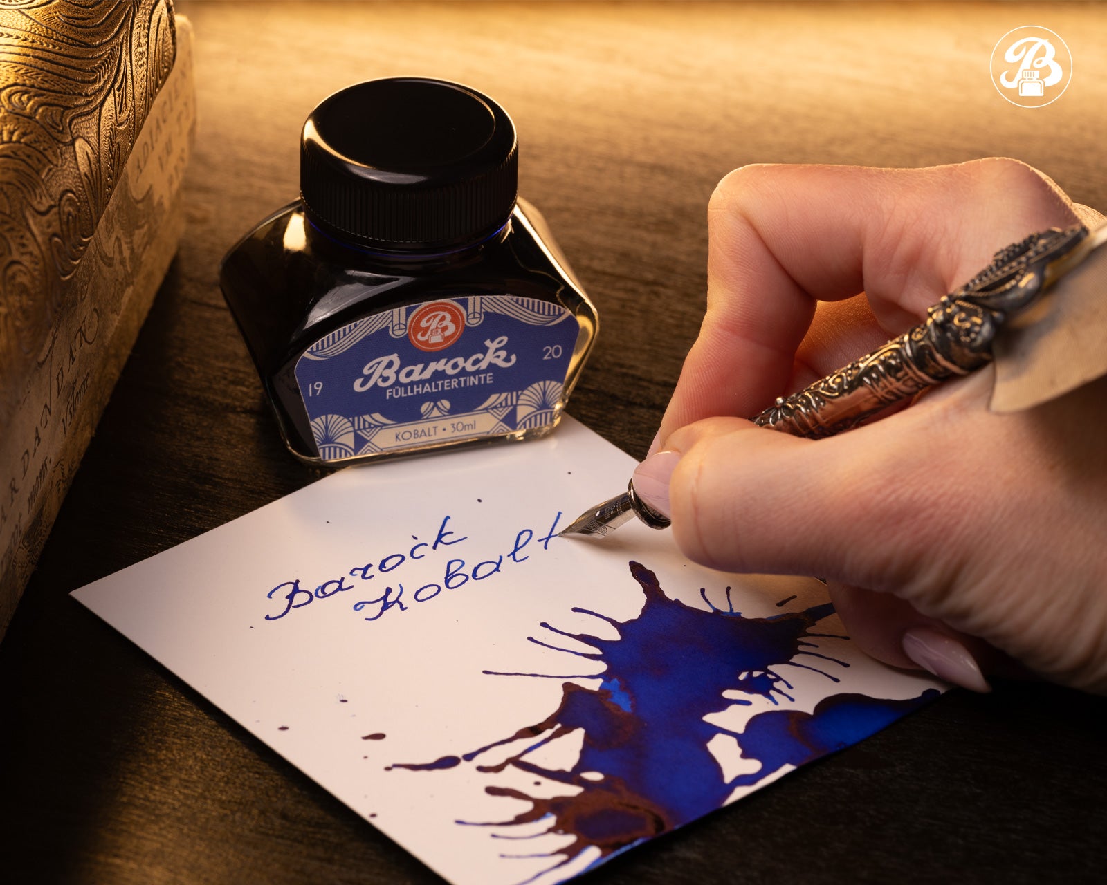 Encre pour Stylo Plume Barock 1920 Kobalt 30ml Octopus