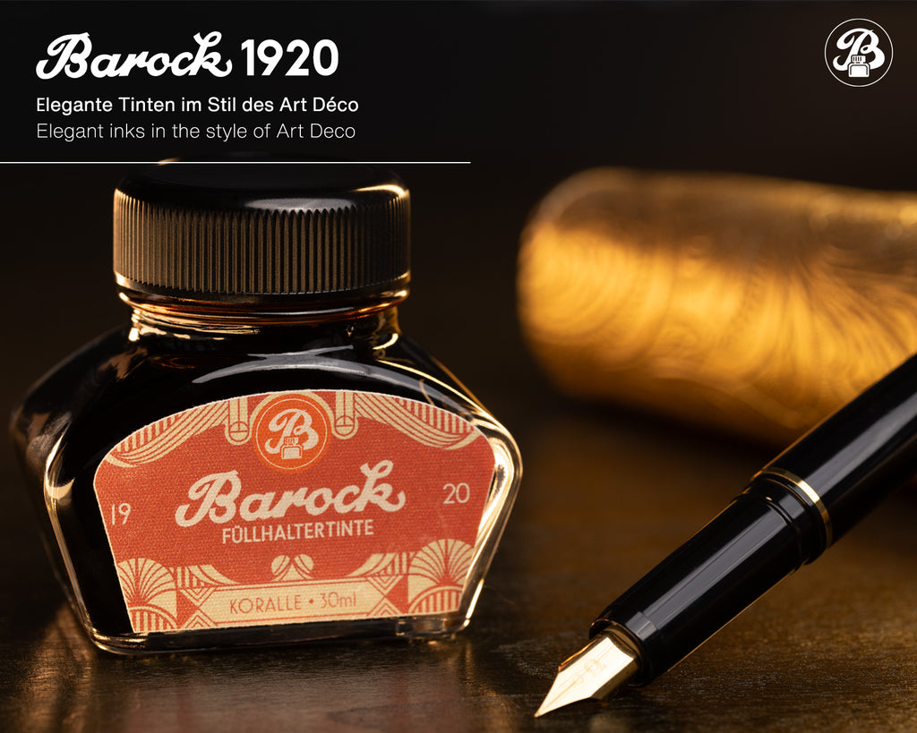 Encre pour Stylo Plume Barock 1920 Koralle 30ml Octopus