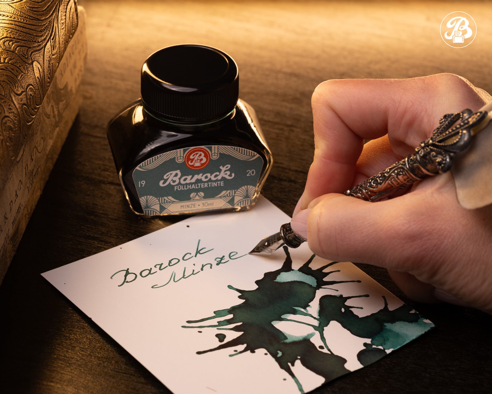 Encre pour Stylo Plume Barock 1920 Mint 30ml Octopus