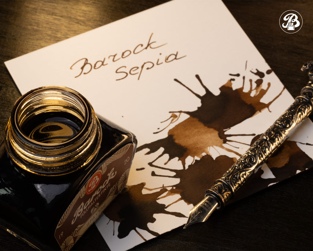 Encre pour Stylo Plume Barock 1920 Sepia 30ml Octopus