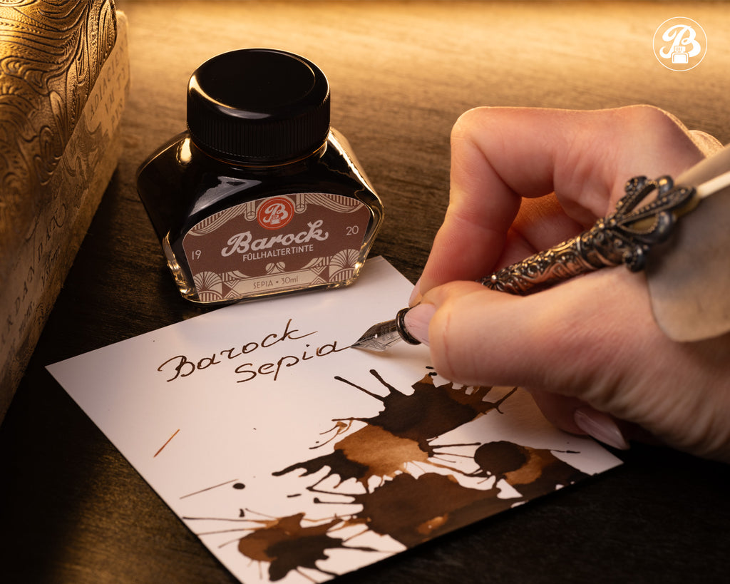 Encre pour Stylo Plume Barock 1920 Sepia 30ml Octopus