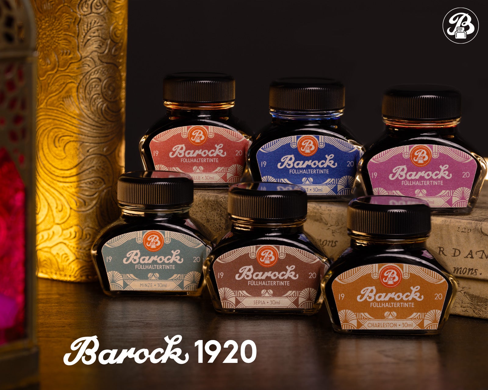 Encre pour Stylo Plume Barock 1920 Sepia 30ml Octopus