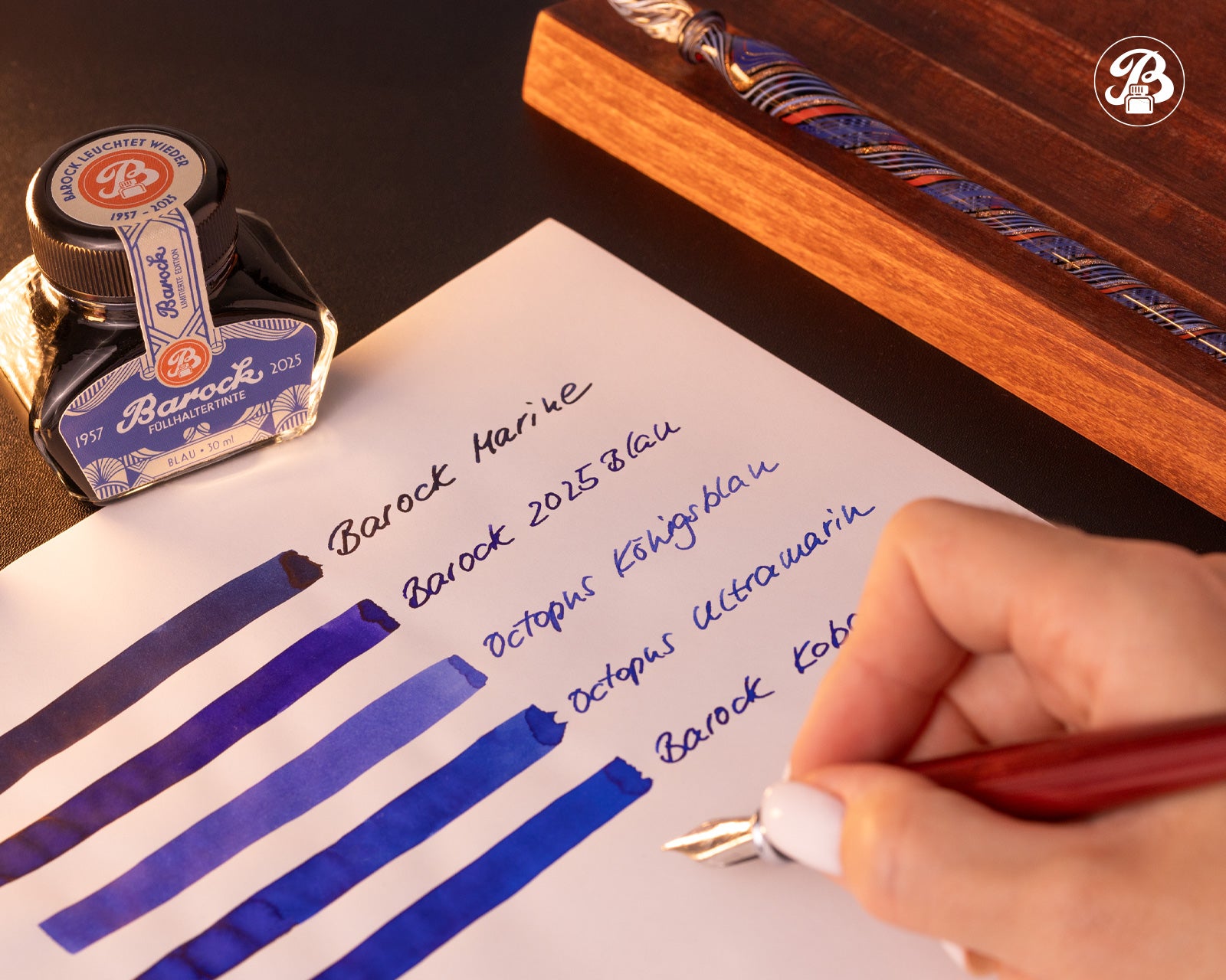 Encre pour Stylo Plume Barock Blue Limited Edition 2025 30ml Octopus
