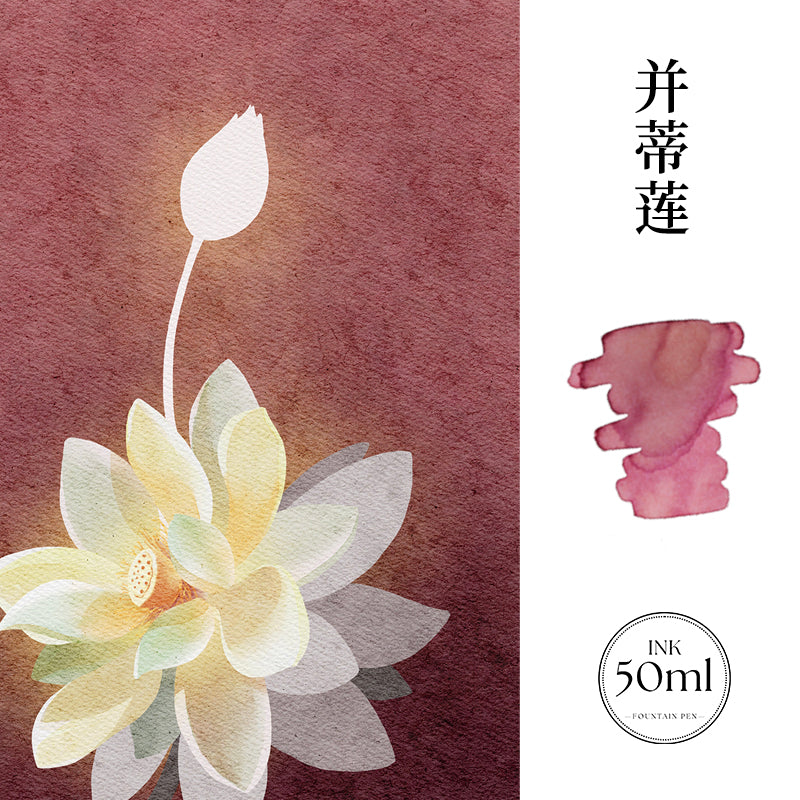 Encre pour Stylo-Plume Lotus Jumeaux 50ml MAJOHN